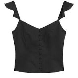 Banana Republic Linen-Cotton Crop Top